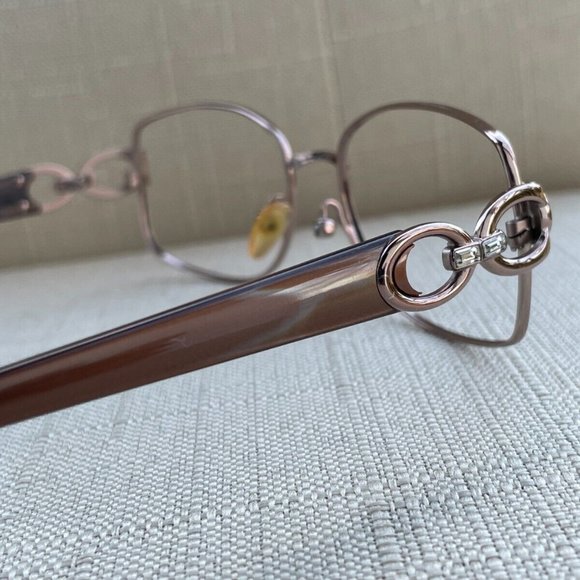 Kirkland Signature Women Eyeglasses/Sunglasses Frame PARADISE TAUPE Tone Italy - Picture 5 of 12